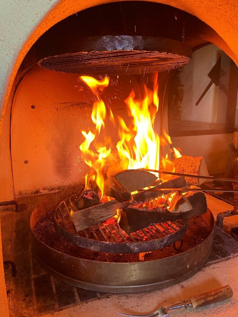 Traditional Idar-Oberstein Spiessbraten over a beechwood fire